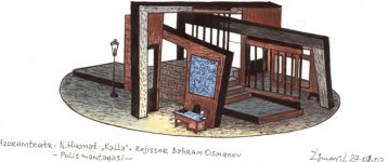 Вернисаж заслуженного художника Азербайджана Исмаила Мамедова. Театральные декорации (фотосессия)