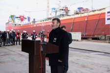 Танкер "Мубариз Ибрагимов" компании Palmali спущен на воду в Стамбуле (ФОТО)