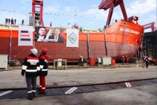 Танкер "Мубариз Ибрагимов" компании Palmali спущен на воду в Стамбуле (ФОТО)