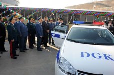 Президент Ильхам Алиев принял участие в открытии пограничного таможенного пункта Сыныгкерпю в Газахском районе (ФОТО)