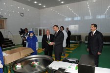 Президент Ильхам Алиев принял участие в Самухе в открытии предприятия по сушке и переработке фруктов (ФОТО)