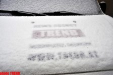 Снежинки в Баку - синоптики предупреждают: ожидается гололед (фотосессия)