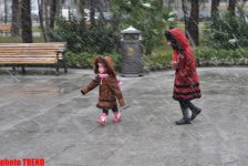 Снежинки в Баку - синоптики предупреждают: ожидается гололед (фотосессия)