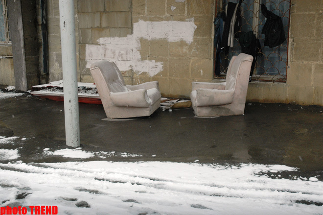 Сильный снегопад на юге Азербайджана привел к Апокалипсису