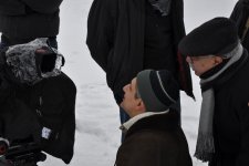 Ледяные страсти на съемках азербайджанского фильма:"Ломали руками,  тянули веревками" (фотосессия)