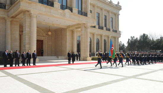 В Баку состоялась церемония официальной встречи Президента Швейцарии (ФОТО)