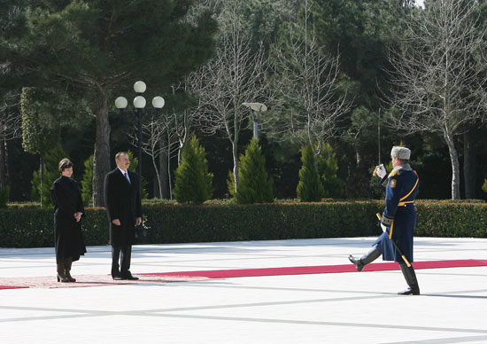 В Баку состоялась церемония официальной встречи Президента Швейцарии (ФОТО)