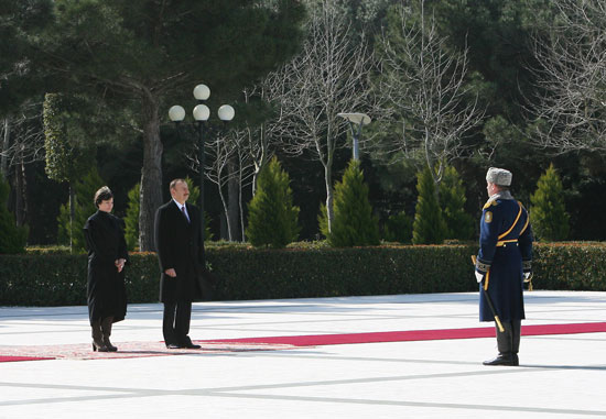 В Баку состоялась церемония официальной встречи Президента Швейцарии (ФОТО)