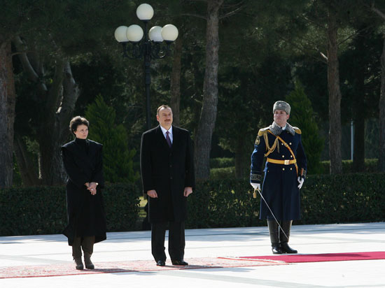 В Баку состоялась церемония официальной встречи Президента Швейцарии (ФОТО)