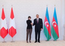 В Баку состоялась церемония официальной встречи Президента Швейцарии (ФОТО)