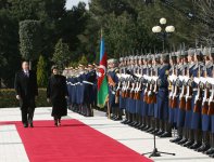 В Баку состоялась церемония официальной встречи Президента Швейцарии (ФОТО)