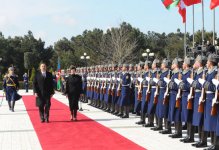 В Баку состоялась церемония официальной встречи Президента Швейцарии (ФОТО)