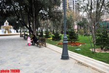 Каток, ледяное кафе, каменный фонтан - реконструированный Парк офицеров в Баку (фотосессия)