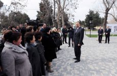 Для людей, живущих в бакинских поселках, будут созданы очень хорошие условия - Президент Ильхам Алиев (версия 2) (ФОТО)