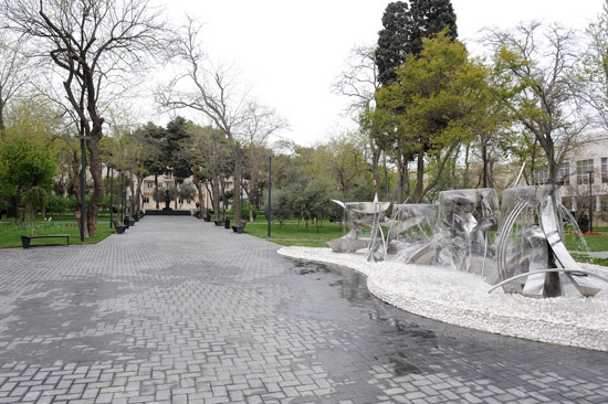 Президент Азербайджана посетил парк имени Героя Советского Союза Гафура Мамедова (ФОТО)