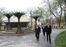 Президент Азербайджана посетил парк имени Героя Советского Союза Гафура Мамедова (ФОТО)
