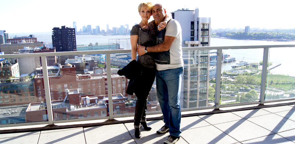 Валерия и Иосиф Пригожин поужинали на крыше небоскреба