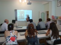 Турецкие студенты совершили в Баку виртуальную экскурсию по залам Русского музея (Фото)