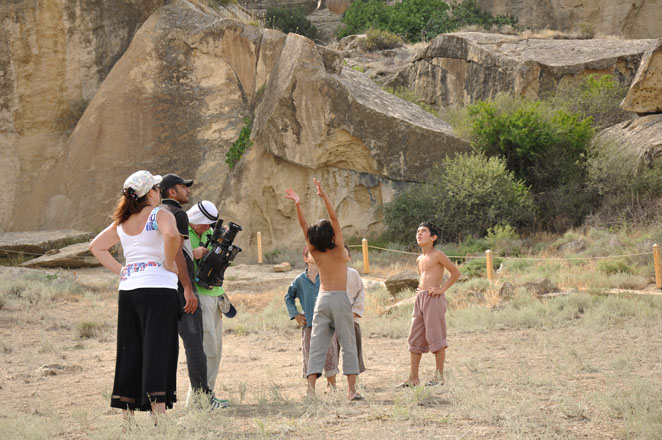 Фотосет со съемок фильма о 100-летии азербайджанского футбола