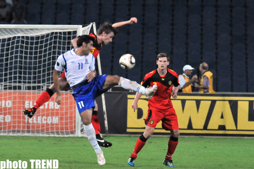 Встреча между сборными Азербайджана и Бельгии закончилась вничью (ФОТО)