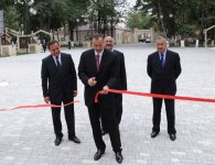 Президент Азербайджана ознакомился в Губе с ходом реконструкции парка им.Низами и открыл шахматную школу (ФОТО)