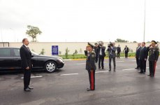 Президент Ильхам Алиев принял участие в открытии Н-ского военного городка Внутренних войск в Губе (ФОТО)