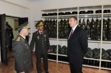 Президент Ильхам Алиев принял участие в открытии Н-ского военного городка Внутренних войск в Губе (ФОТО)