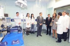Вице-президент Фонда Гейдара Алиева Лейла Алиева ознакомилась с созданными в Центре хирургии и трансплантологии органов условиями (ФОТО)