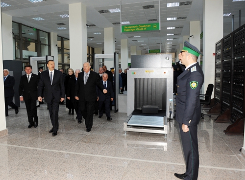 Президент Азербайджана принял участие в открытии международного аэропорта в Габале (ФОТО)