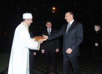 Ильхам Алиев ознакомился с ходом строительства нового здания мечети в городе Габала (ФОТО)