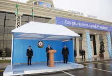 Президент Азербайджана принял участие в открытии международного аэропорта в Габале (ФОТО)