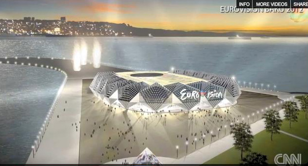 Обнародован эскиз здания, в котором может пройти конкурс песни "Евровидение 2012" (фото,видео)