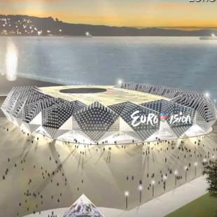 Обнародован эскиз здания, в котором может пройти конкурс песни "Евровидение 2012" (фото,видео)