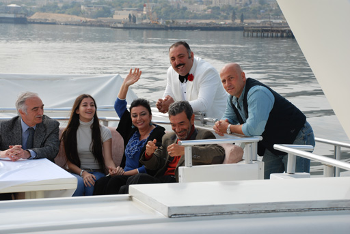 Лев Дуров, Гамида Омарова, Мабуд Магеррамов…- веселая прогулка на катере по Каспию (фотосесссия)