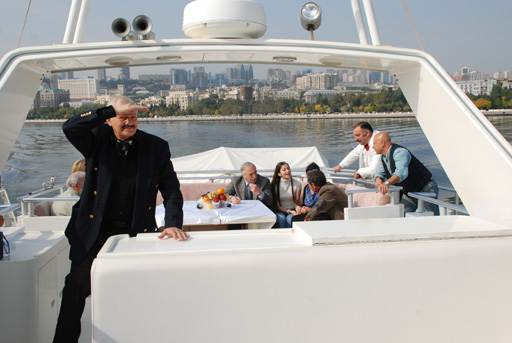 Лев Дуров, Гамида Омарова, Мабуд Магеррамов…- веселая прогулка на катере по Каспию (фотосесссия)