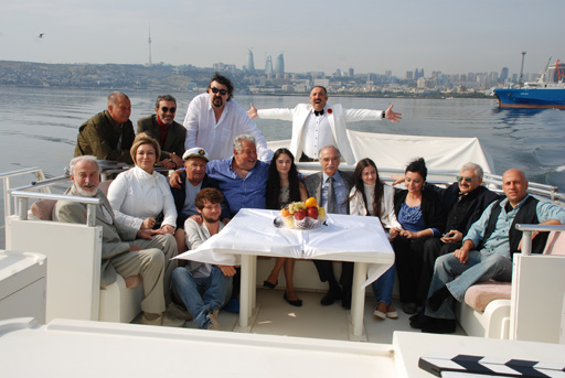 Лев Дуров, Гамида Омарова, Мабуд Магеррамов…- веселая прогулка на катере по Каспию (фотосесссия)