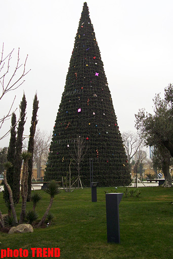 Новогодние улицы Баку - как встретить год Дракона, гороскоп (фотосессия)