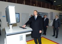 Президент Ильхам Алиев принял участие в открытии завода строительных материалов "ААС" в Гарадаге (ФОТО)