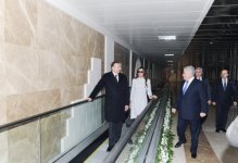 Президент Азербайджана и его супруга приняли участие в открытии новых пешеходных переходов (ФОТО)