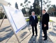 Президент Азербайджана и его супруга приняли участие в открытии новых пешеходных переходов (ФОТО)