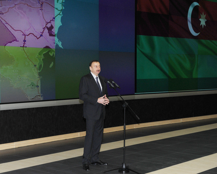 Президент Азербайджана принял участие в открытии Центра интеллектуального управления транспортом (ФОТО)