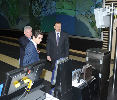 Президент Азербайджана принял участие в открытии Центра интеллектуального управления транспортом (ФОТО)