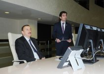 Президент Азербайджана принял участие в открытии Центра интеллектуального управления транспортом (ФОТО)