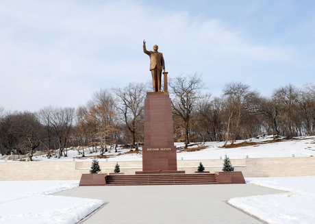 Начался визит Ильхама Алиева в Гусарский район (ФОТО)
