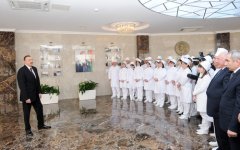Ильхам Алиев принял участие в открытии Гусарской центральной районной больницы (ФОТО)