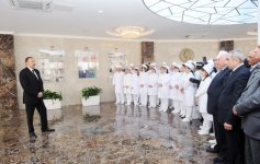 Ильхам Алиев принял участие в открытии Гусарской центральной районной больницы (ФОТО)