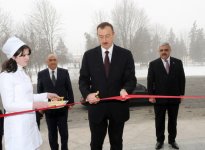 Ильхам Алиев принял участие в открытии Гусарской центральной районной больницы (ФОТО)