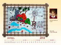 Рисунки в календаре на 2012 год азербайджанских учащихся (фотосессия)