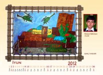 Рисунки в календаре на 2012 год азербайджанских учащихся (фотосессия)
