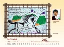 Рисунки в календаре на 2012 год азербайджанских учащихся (фотосессия)